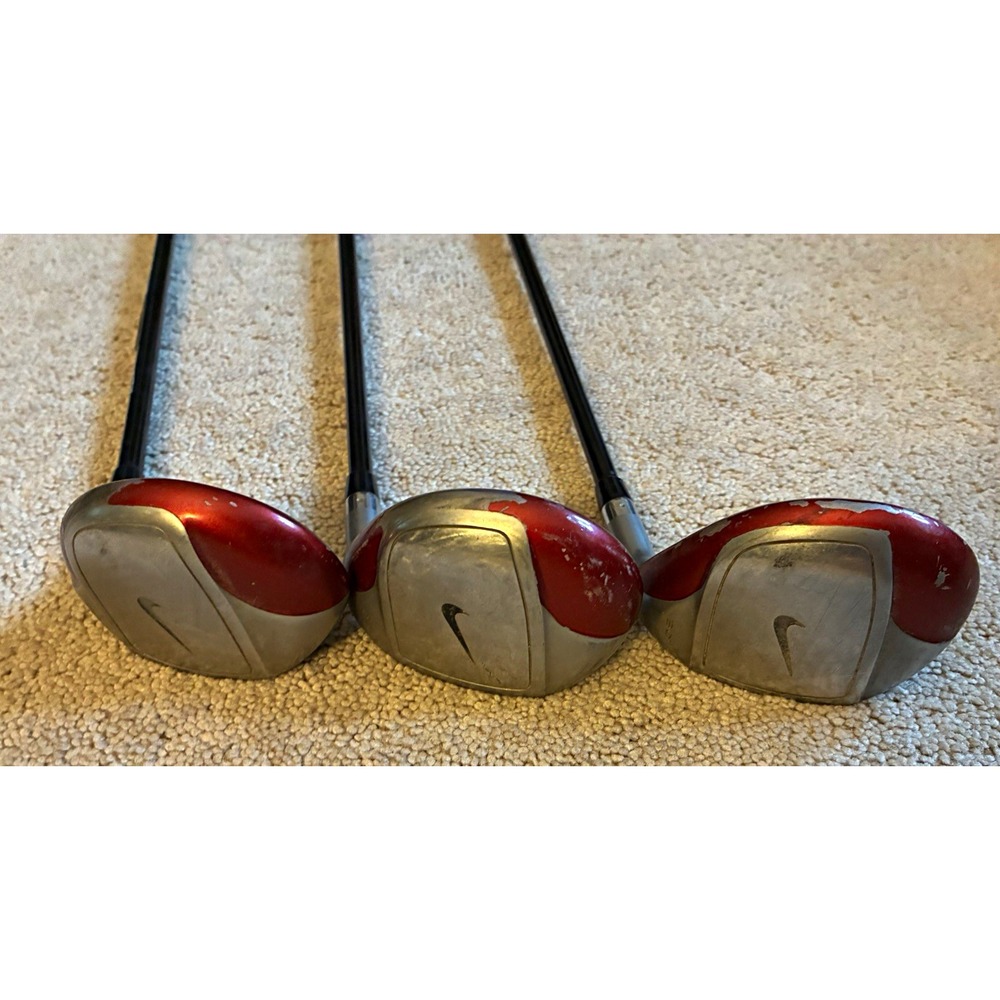Nike Hybrid Golf Clubs 3 Hybrids Set 22°/26°/30° Loft Red/Silver